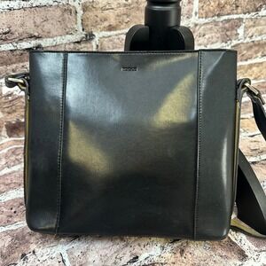 Mondani New York Black Faux‎ Leather Shoulder Bag